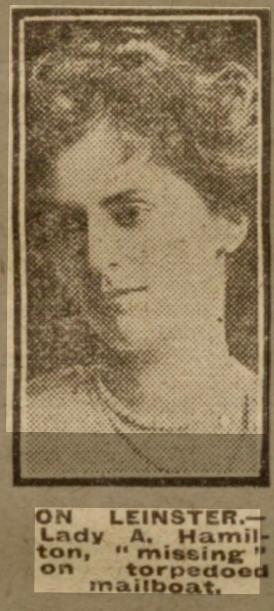 Lady Phyllis Hamilton and the RMS Leinster